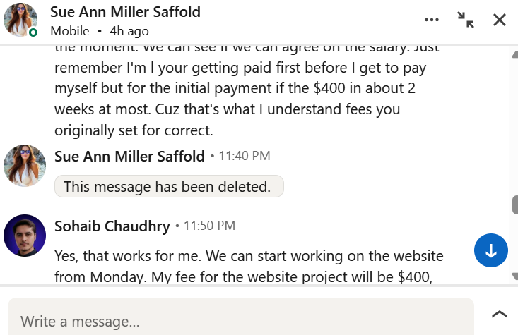 LinkedIn outreach result 3