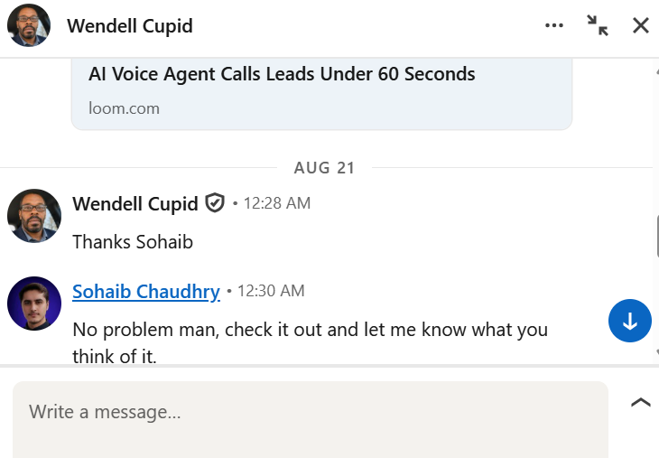 LinkedIn outreach result 6
