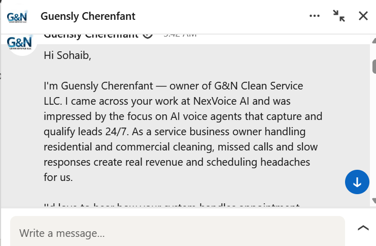 LinkedIn outreach result 7